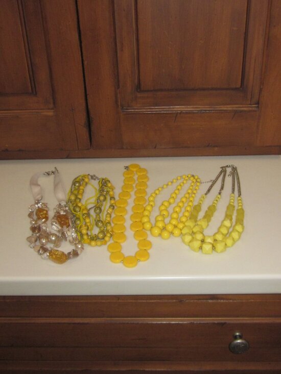 Charming Charlie Jewelry - Yellow Necklace Bundle Summer Sunshine